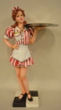 1950s Diner Waitress Statue