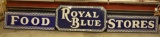 Large SSP Royal Blue Food Stores 3-Piece Sign