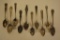 Lot Of Ten Mixed Sterling Silver Teaspoons