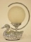 Art Deco Nickel Plated Duck Lamp