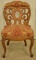 Victorian Belter Carved Oak Side Chair