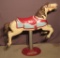 Naying Carousel Horse on Painted Coke Stand
