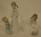 Pair Of Lladro Bedtime Girl Figurines