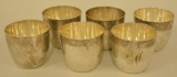 Lot Of Six Sterling Silver Cups