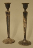 Pair Of Weighted Sterling Candlesticks