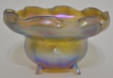 Tiffany Gold Favrile Four Footed Bowl