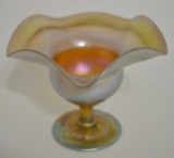 Tiffany Gold Favrile Flower Form Compote