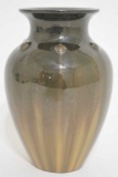 Fulper Pottery Black Streak & Cats Eye Flambe Vase