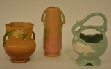 Lot Of Three Weller Pottery Vases