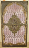 Single Hung Two Panel Stained Glass Window