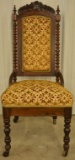 Victorian Meeks Carved Rosewood Accent Chair