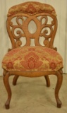 Victorian Belter Carved Oak Side Chair
