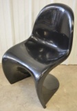 Mid-Century Modern Black Panton Style Chair