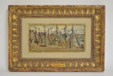 James MacNeil Whistler Harbor Scene Oil On Board