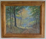 Louis Oscar Griffith Autumn Sunlight Oil On Canvas