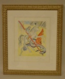Salvador Dali St. George And Dragon Signed Etching