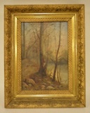 Della Whitcomb Fall Landscape Oil On Canvas