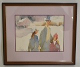 Ted Drake Winter Landscape Watercolor