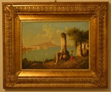 F. Scoppa Mediterranean Landscape Oil On Canvas