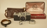 Vintage Leica DRP Camera With Lens & Cases