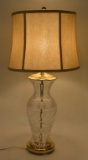 Waterford Crystal Table Lamp With Shade