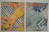 Playboy Magazines Vol 2 #7 & 8 1955 Nice Condition