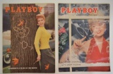 Playboy Magazines Vol 2 #11 & 12 1955 Nice Cond.