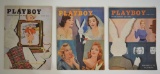 Playboy Magazines Vol 3 #1-2-3 1956 Nice Condition