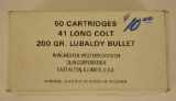 Vintage 41 Long Colt Lubaloy 50 Rounds In Box