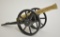 Vintage Replica Cast Iron & Brass Cannon