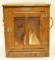 Oak Pie Safe With Red Deer Hide Inserts