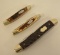 Lot Of 3 Vintage Winchester Pocket Knives