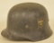 WWII German Double Decal Fire / Police Helmet