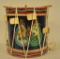 Vintage British Regimental Military Drum