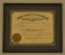 Dated 1900 Indiana State Sheriff Certificate