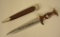 RZM WWII German SA Dagger With Scabbard