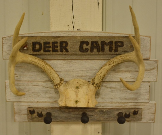 Deer Antler Wall Coat Rack