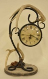 Roman Numeral Antler Clock