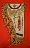 Early Plains Native American Beaded Holster