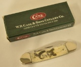 Case 62131 SS Canoe Scrimshaw Pocket knife