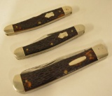 Lot Of 3 Western Brand Pocket Knives