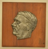 Hitler Profile Cast Metal Plaque