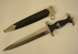 WWII German SS Dagger With Scabbard