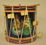 Vintage British Regimental Military Drum