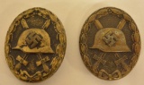 Lot Of 2 WWII German Wound Badges