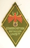 WWII German Standschutzen Batallion Sleeve Patch