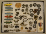 WWII Era US Military Pin And Badge Lot