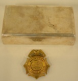 Vintage Marion County Police Badge & Case