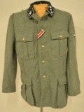 WWII German Waffen SS Officer's Combat Tunic Repro