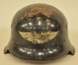 WWII German Luftschutz M-34 Civil Defense Helmet